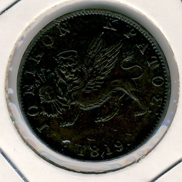 Ионические острова, 2 лепты (1819 г.)