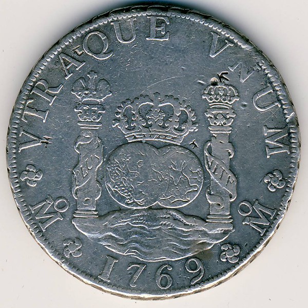 Мексика, 8 реалов (1769 г.)