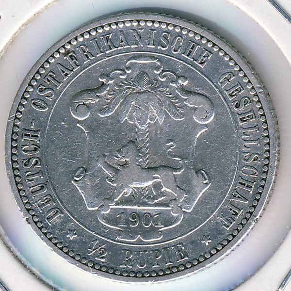 Немецкая Африка, 1/2 рупии (1901 г.)