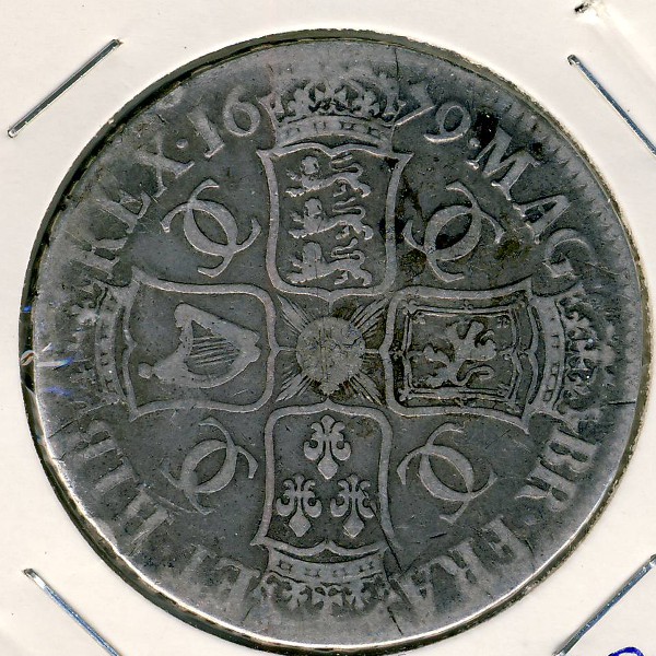 Великобритания, 1 крона (1679 г.)