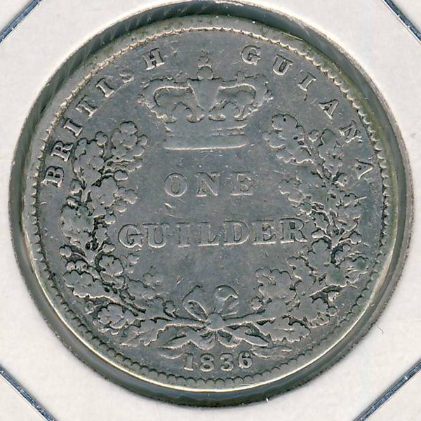 Британская Гвиана, 1 гуилдер (1836 г.)
