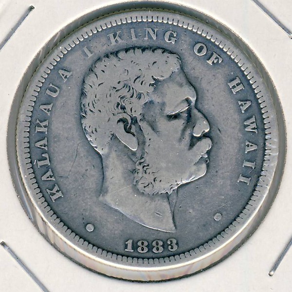 Гавайские острова, 1/2 доллара (1883 г.)