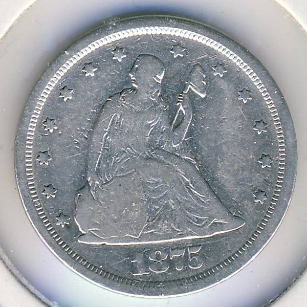 США, 20 центов (1875 г.)