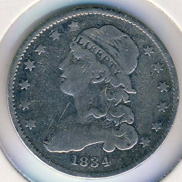 США, 1/4 доллара (1834 г.)