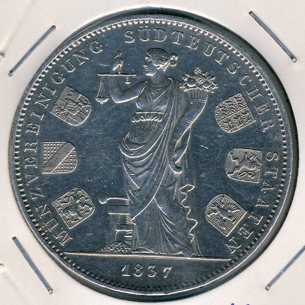 Бавария, 2 талера (1837 г.)
