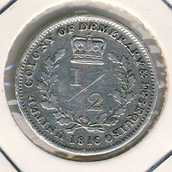 Эссекуибо и Демерара, 1/2 гуилдера (1816 г.)