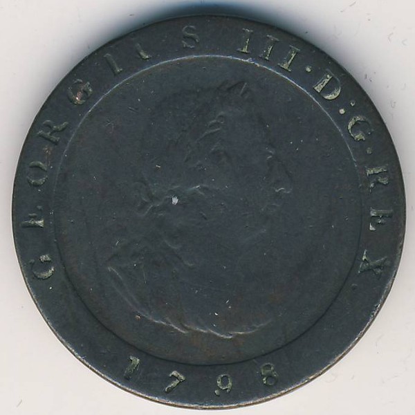 Остров Мэн, 1/2 пенни (1798 г.)