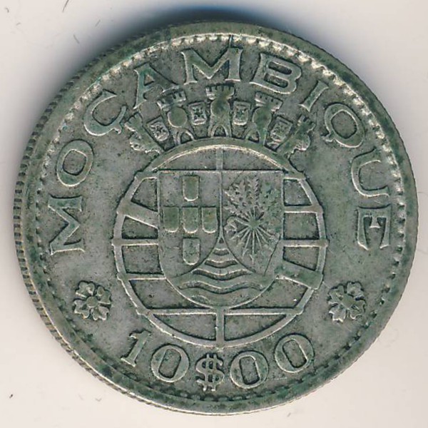 Мозамбик, 10 эскудо (1952 г.)