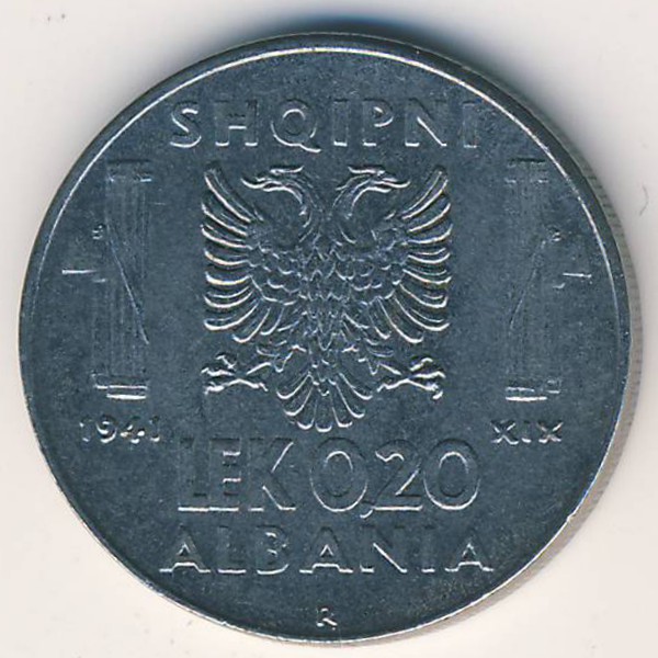 Албания, 0,20 лек (1941 г.)