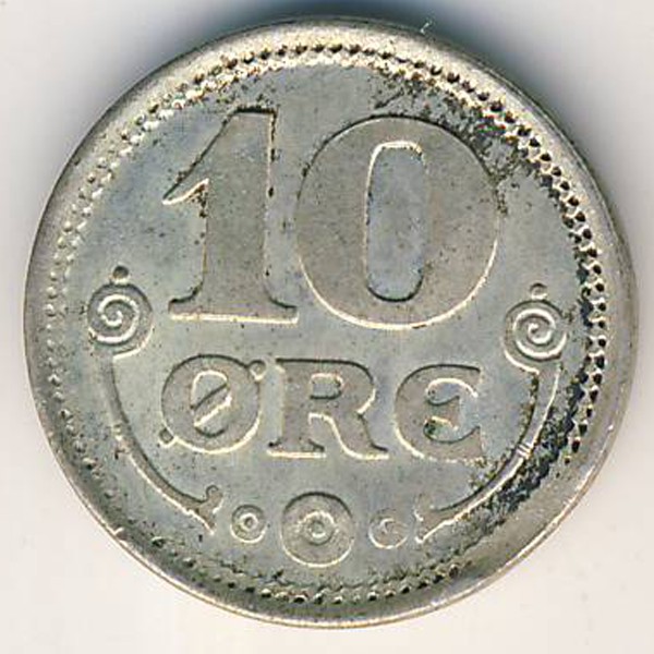 Дания, 10 эре (1919 г.)