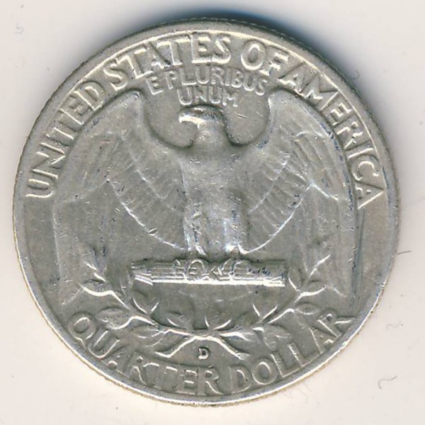 США, 1/4 доллара (1962 г.)
