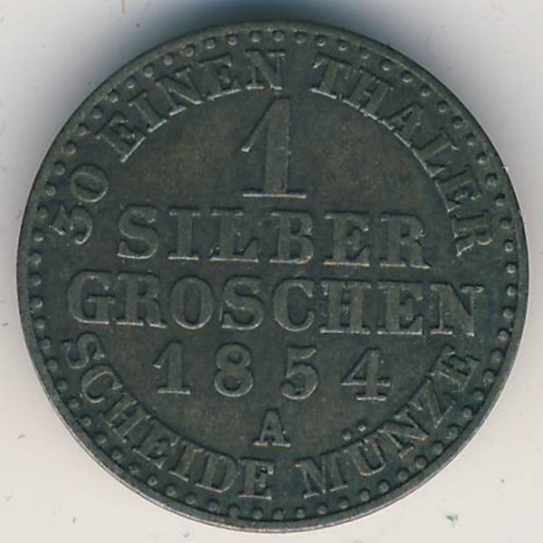 Пруссия, 1 грош (1854 г.)