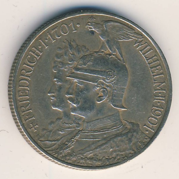 Пруссия, 2 марки (1901 г.)