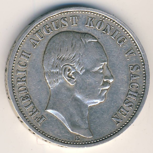 Саксония, 3 марки (1909 г.)