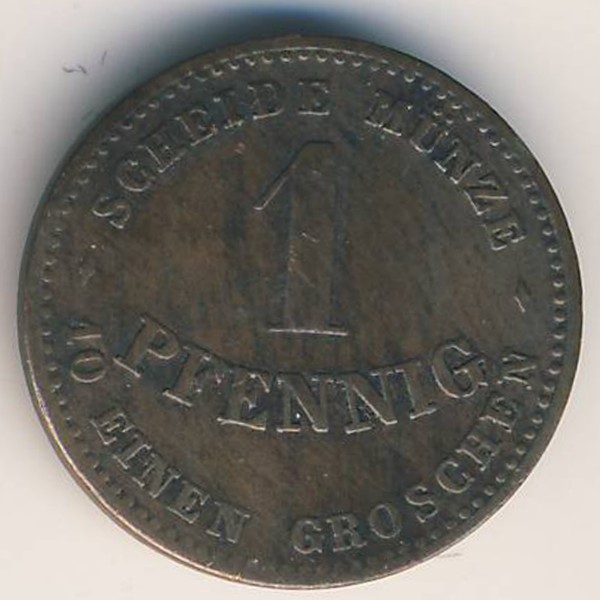 Саксен-Кобург-Гота, 1 пфенниг (1868 г.)