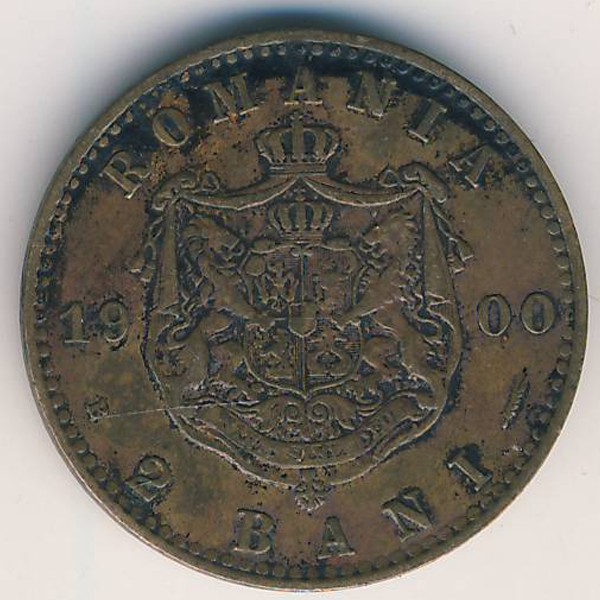 Румыния, 2 бани (1900 г.)