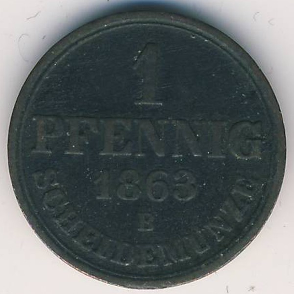 Ганновер, 1 пфенниг (1863 г.)