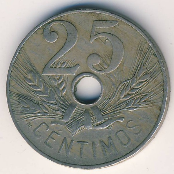 Испания, 25 сентимо (1927 г.)