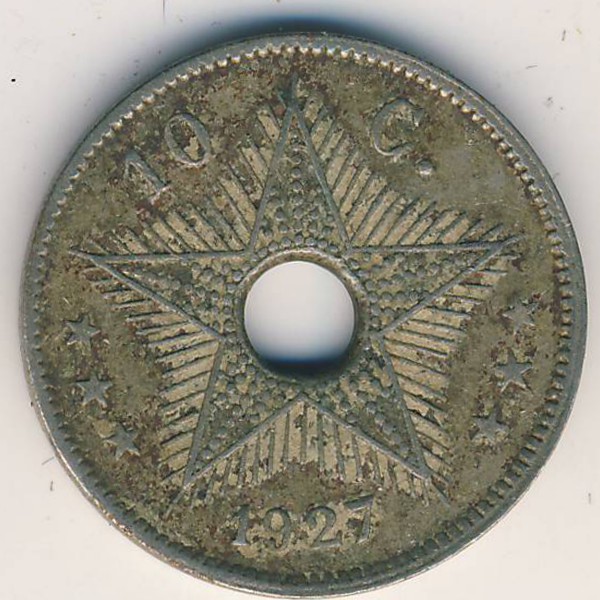 Бельгийское Конго, 10 сентим (1927 г.)