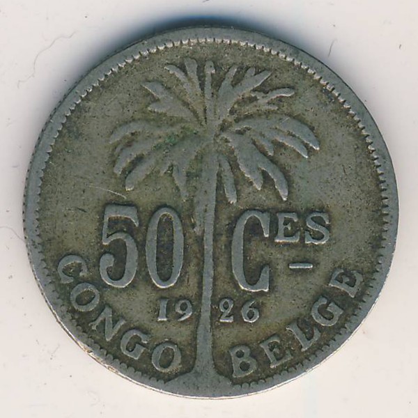 Бельгийское Конго, 50 сентим (1926 г.)