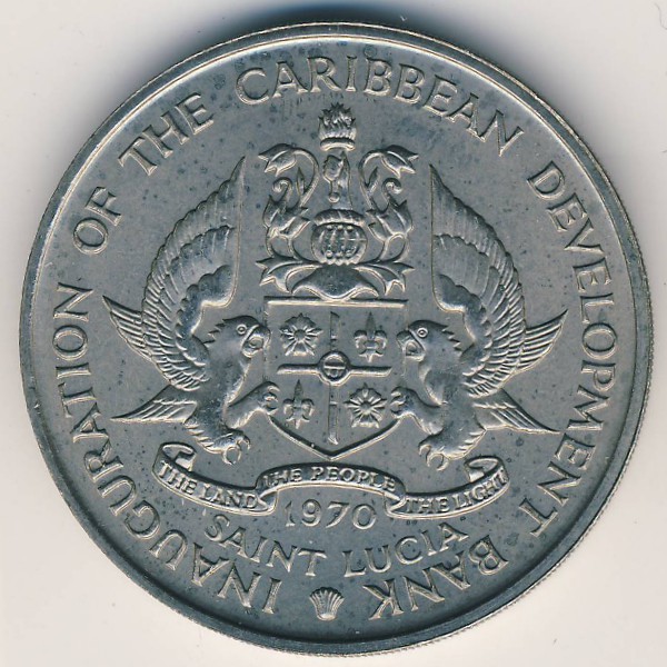 Остров Сент-Люсия, 4 доллара (1970 г.)