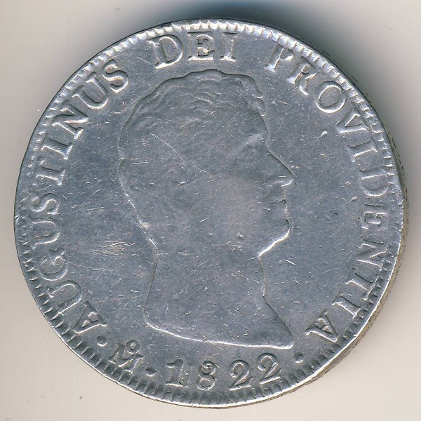 Мексика, 8 реалов (1822 г.)