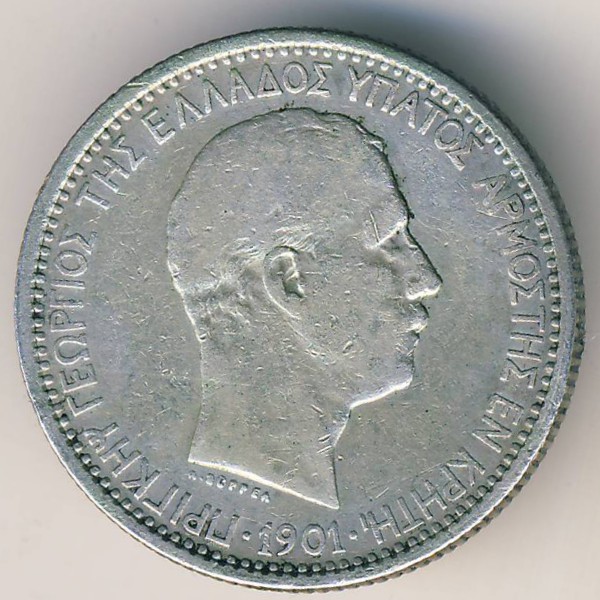 Крит, 2 драхмы (1901 г.)