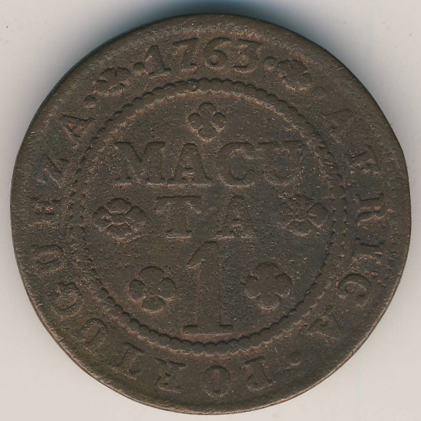Ангола, 1 макута (1763 г.)