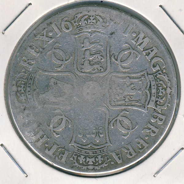 Великобритания, 1 крона (1671 г.)