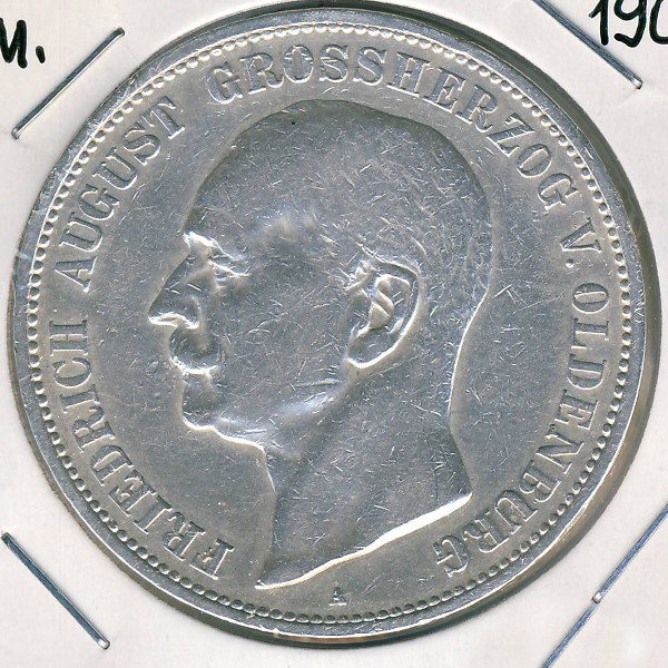 Ольденбург, 5 марок (1900 г.)