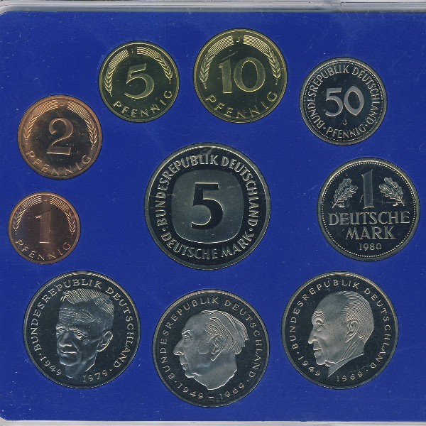 ФРГ, Годовой набор (1980 г.)