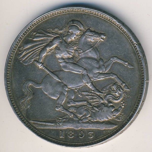 Великобритания, 1 крона (1893 г.)