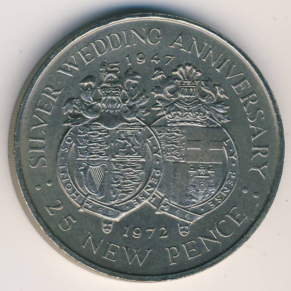 Гибралтар, 25 новых пенсов (1972 г.)