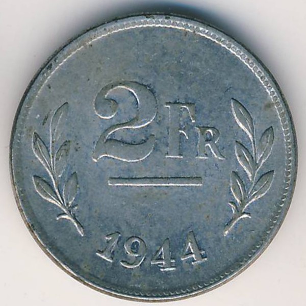 Бельгия, 2 франка (1944 г.)