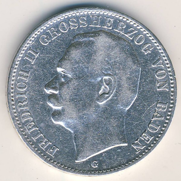 Баден, 3 марки (1912 г.)