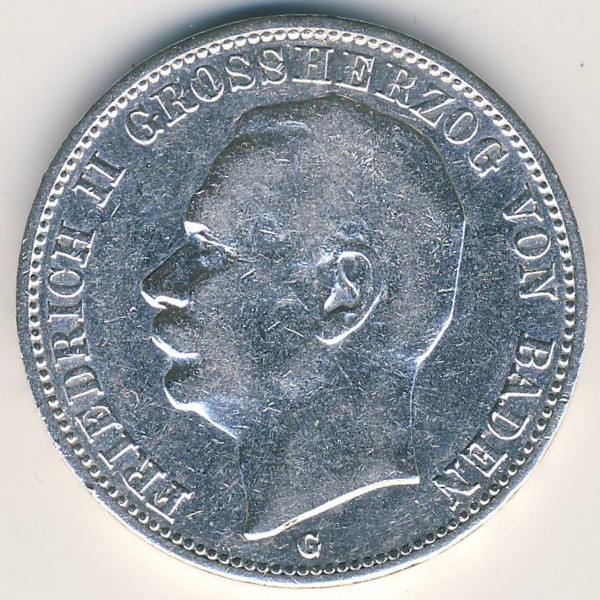 Баден, 3 марки (1910 г.)
