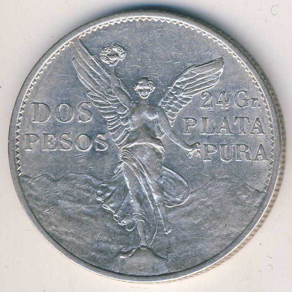 Мексика, 2 песо (1921 г.)