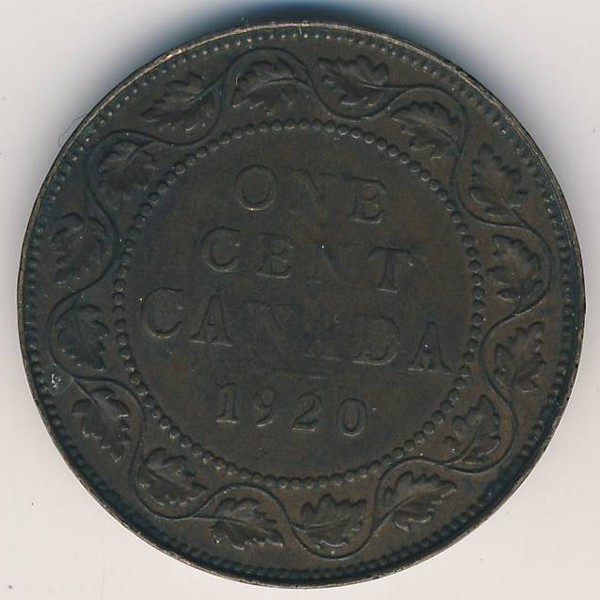 Канада, 1 цент (1920 г.)