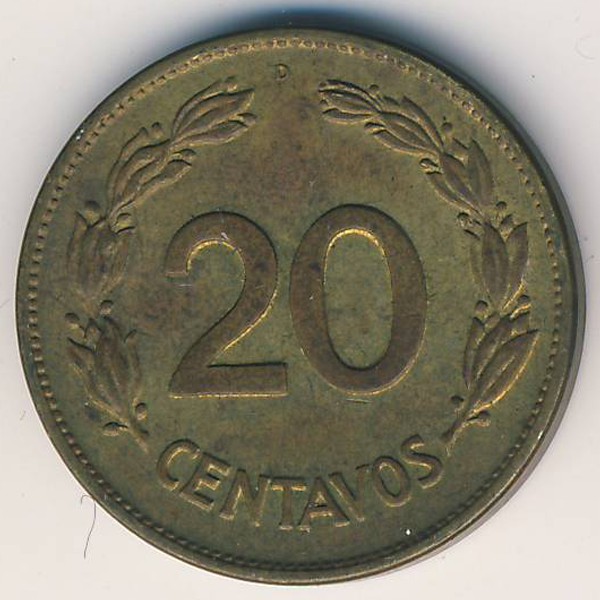 Эквадор, 20 сентаво (1944 г.)