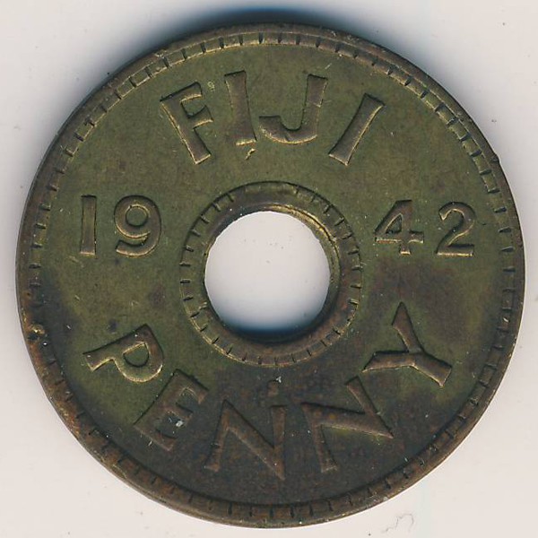 Фиджи, 1 пенни (1942 г.)