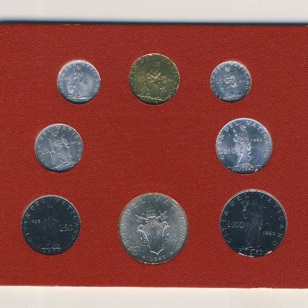 Ватикан, Набор монет (1965 г.)