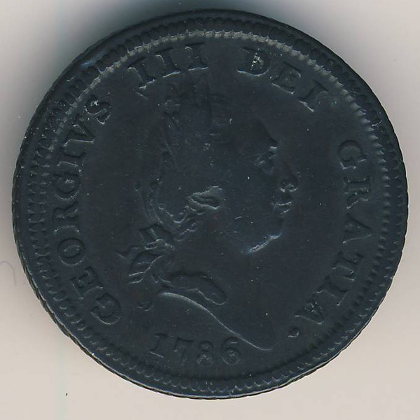 Остров Мэн, 1 пенни (1786 г.)