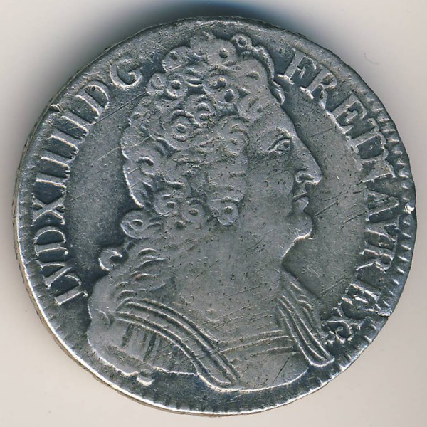 Франция, 1 экю (1711 г.)