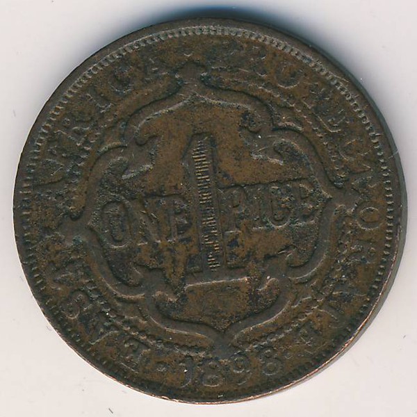 Восточная Африка, 1 пайса (1898 г.)