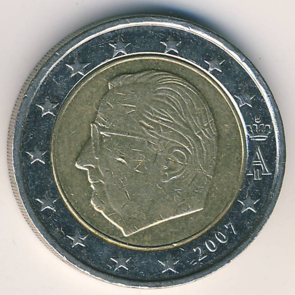 Бельгия, 2 евро (2007 г.)