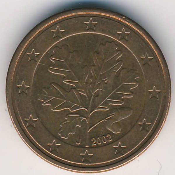 Германия, 5 евроцентов (2002 г.)