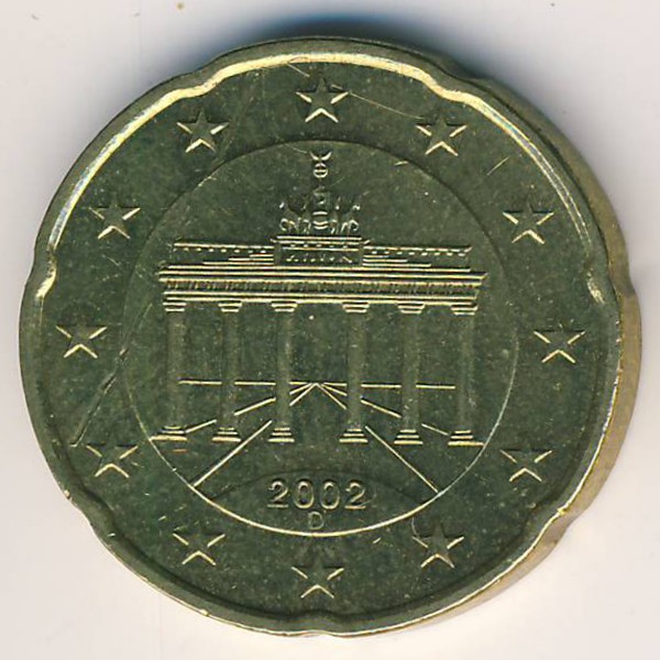 Германия, 20 евроцентов (2002 г.)