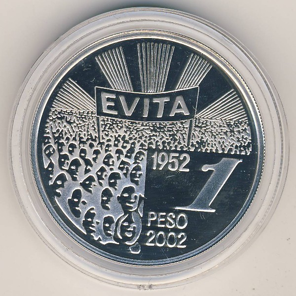Аргентина, 1 песо (2002 г.)