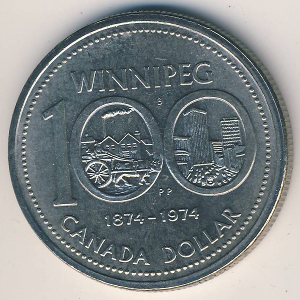 Канада, 1 доллар (1974 г.)