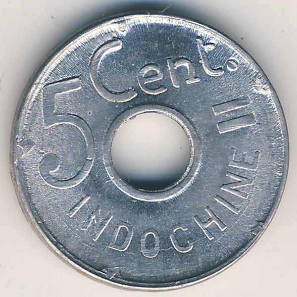 Французский Индокитай, 5 центов (1943 г.)